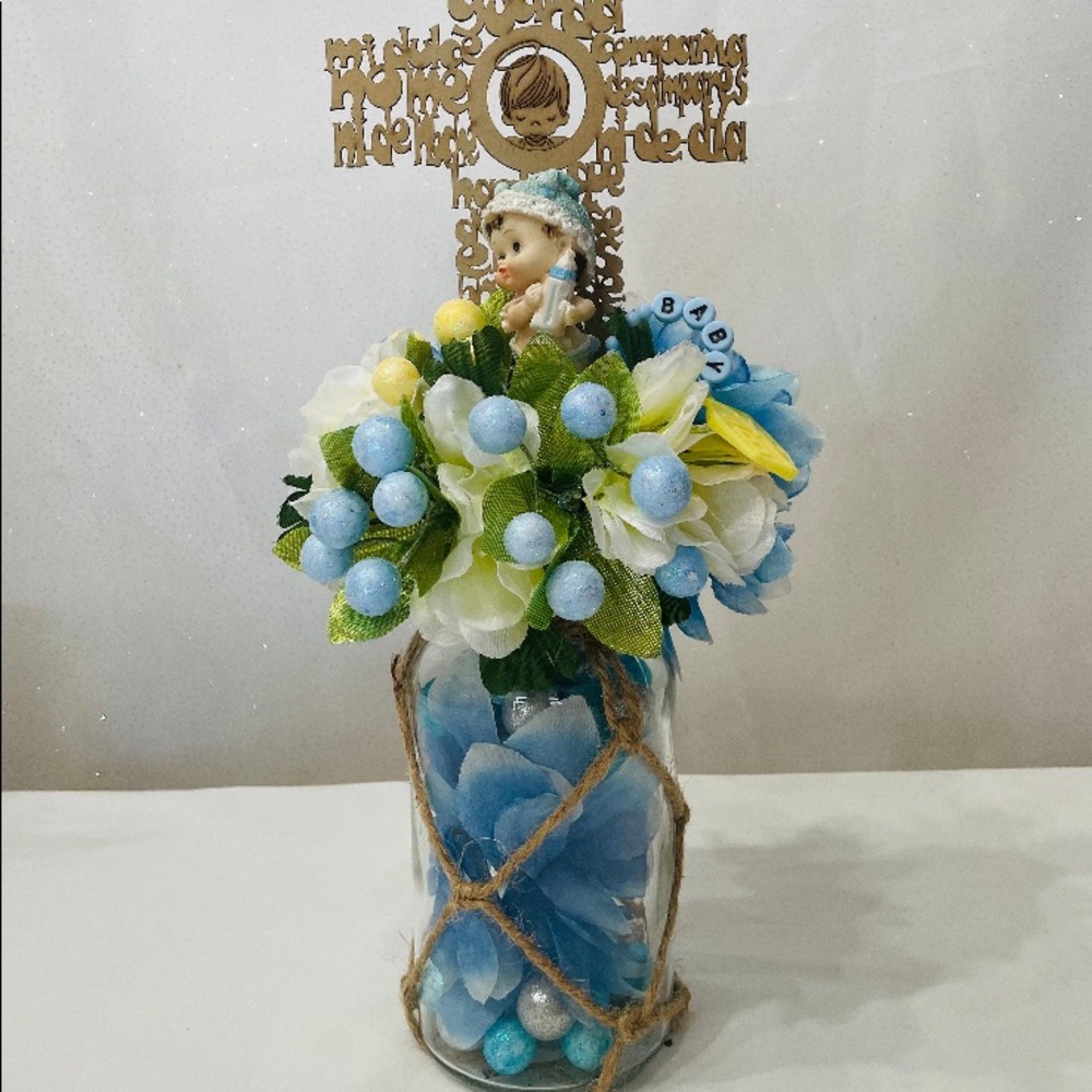 Baby Shower Centerpiece Blue